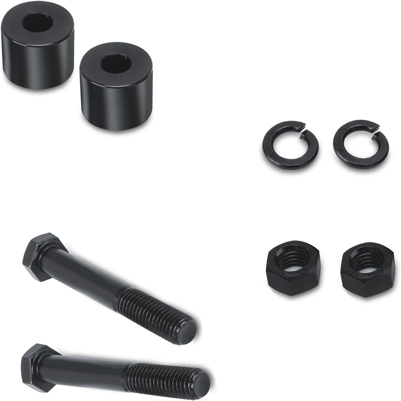 VPZMT 1 Inch Rise 1-1/4'' Handlebar Risers Extension for Harley Touring, Street Glide/Electra Glide/Road Glide/Road King/Softail/Dyna Models (Black) - Image 2